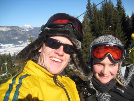 Kelsi and i on ski lift