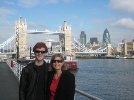 Me and mum at on the Thames