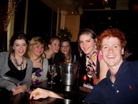 me with 13 girls in a pub