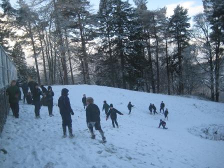 Sliding Down ‘Mole Hill’